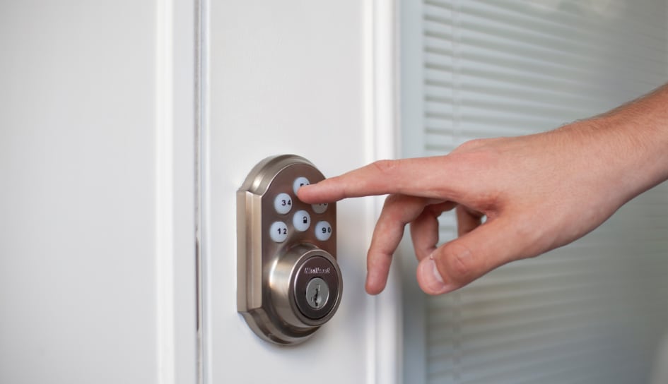 ADT smartlock on a New York City home